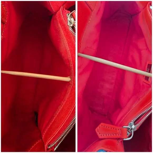 Auth Fendi 2jour Monster Blue/Orange Leather Bag, Wallet And Coin Case - Picture 6 of 11